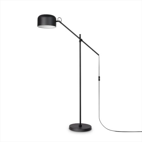 Paco Home LED Lampen Pendellampe Stehlampe Deckenlampe Deko Wohnzimmer Leselampe Büro E27 Schwarz, Stehleuchte - Schwarz