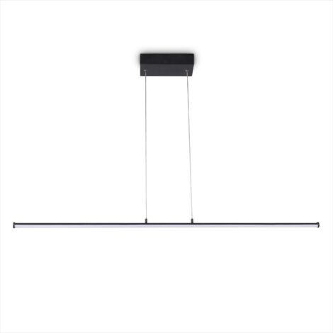 Paco Home LED Luminaria Suspensión Decoración Salón Comedor Despacho Atemporal Moderna Tipo 4, Negro - Blanco