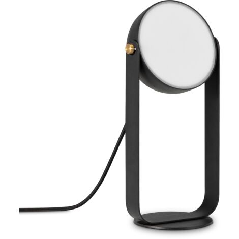 Paco Home Luminaria LED Suspensión Comedor Aplique Pared Mesa Decoración Salón Redonda Lámpara de mesa, Negro