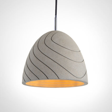 Paco Home Luminaria Suspendida , E27, Lámpara Para Salón, Comedor Y Cocina De Altura Ajustable  Hormigón-piedra-gris,  Sin bombillas