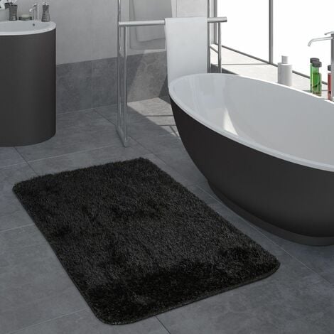 Tappetino per bagno Vector. Spighe di grano su sfondo nero. 