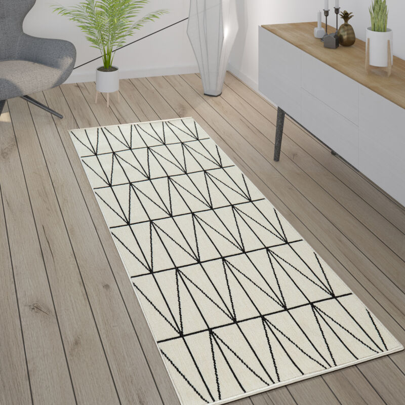 Paco Home - Outdoor Teppich Skandinavisch Wetterfest Modern & Pflegeleicht Für Innen & Außen 80x150 Cm, Weiß