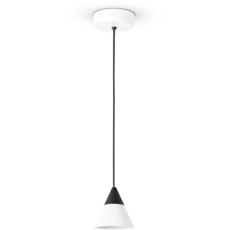 Paco Home Pendelleuchte Esstisch Hängelampe Esstischlampe Beton Retro Vintage Lampe Weiß, Typ 1