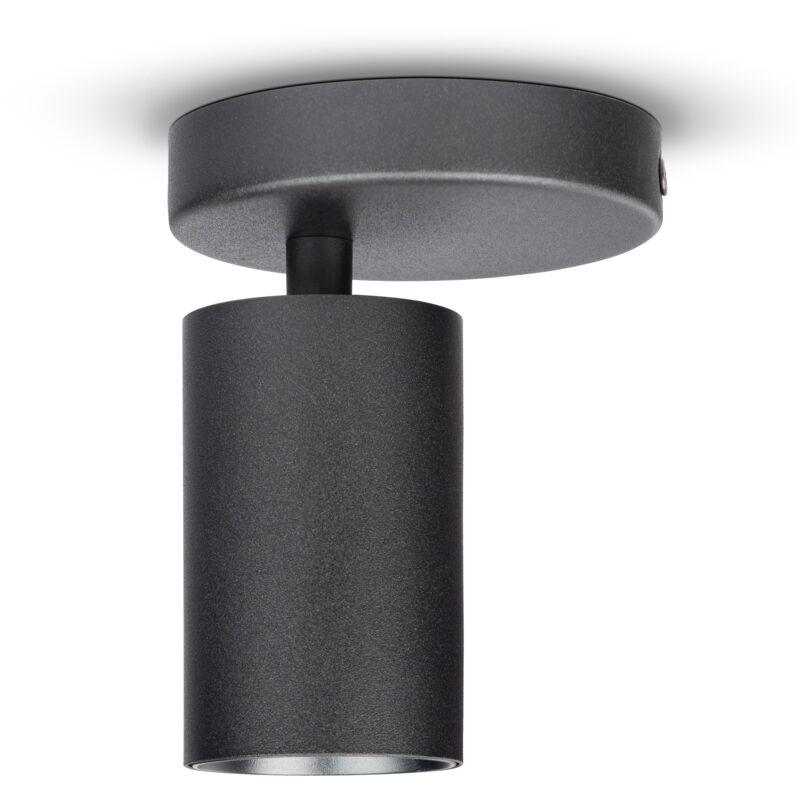 Paco Home - Plafonnier Salon Applique Spots Orientables Moderne Cuisine Chambre à Coucher Noir, Type 2 - 1x GU10