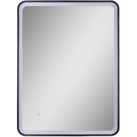 Paco Home Specchio  Specchio Per Trucco Con Luce Bagno Illuminazione Indiretta Tipo 10, Rettangolare (60x80 cm)