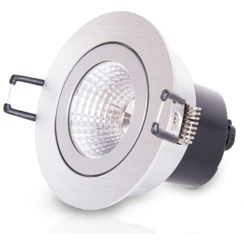 Paco Home - Spot Encastré Projecteur Éclairage Placard Luminaire Sous Meuble Cuisine Alu brossé, 1 x led - orientable