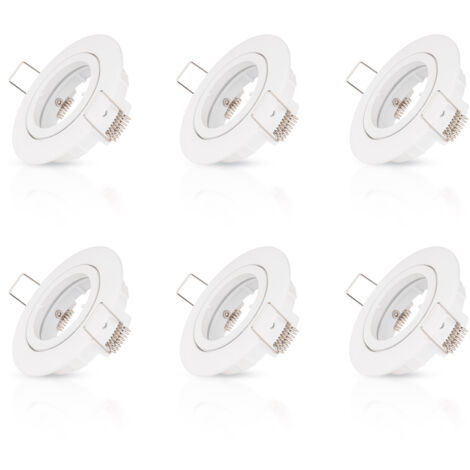 Paco Home Spot Encastré  Projecteur Éclairage Placard Luminaire Sous Meuble Cuisine Blanc, 6x GU10 - orientable