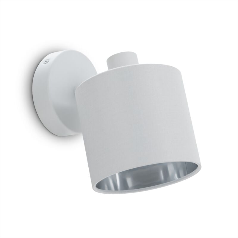 Suspension led Applique Plafonnier Salon Salle à Manger Chambre Uni E14 Blanc - Argent, Applique murale 1xE14 - Paco Home