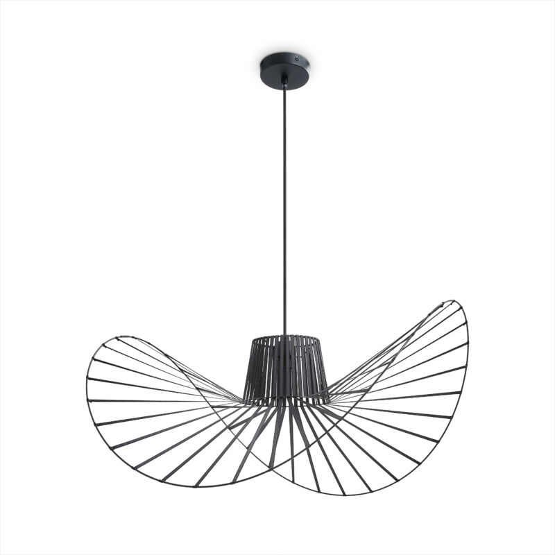 Paco Home Suspension LED Salon Salle À Manger Chambre Lampe Suspendue Moderne Élégant Lampe à suspension - Noir, Schwarz (Ø90cm) (de)