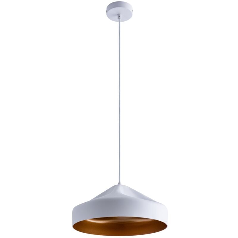 Suspension Salle à Manger Cuisine Lampe De Table à Manger Intérieur Doré Or blanc, Design t + source G95 transparente - Paco Home