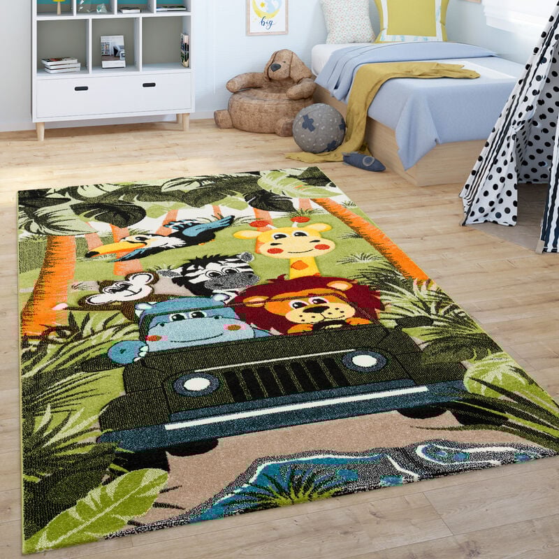 Paco Home - Tapis Chambre Enfant Vert 120x170 cm