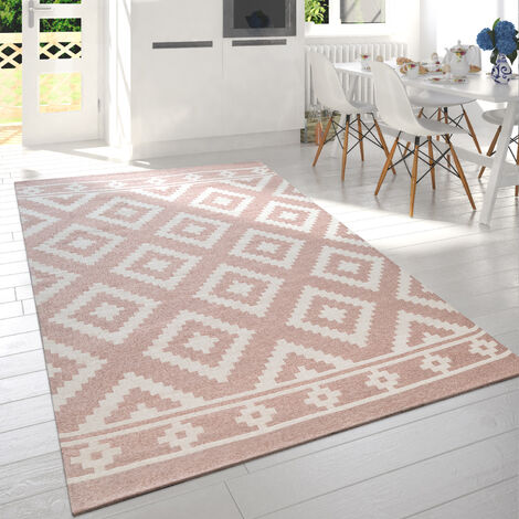 MERKMAK Tapis de salon Shaggy - Style Moderne Design Original - 160 x 230  cm - Crème - Intérieur - Cdiscount Maison