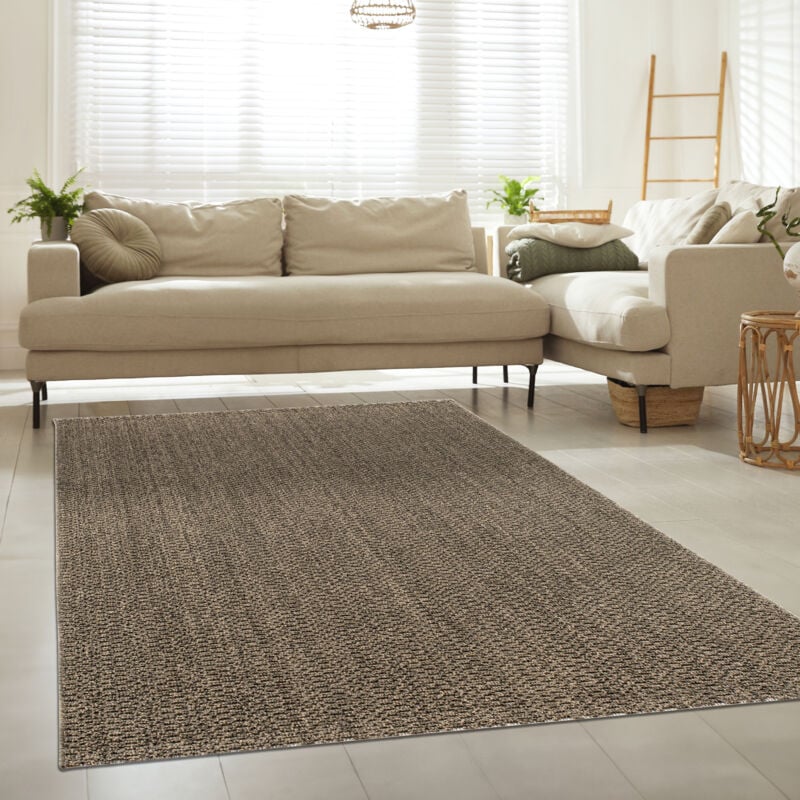 Paco Home Tapis D'Extérieur Résistant Aux Intempéries Balcon Salon Motif Uni Boho Vert 240x340 cm