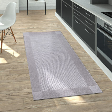 Paco Home Tapis Intérieur & Extérieur Terrasse Et Balcon Monochrome Structuré 120x170 cm, Crème 2