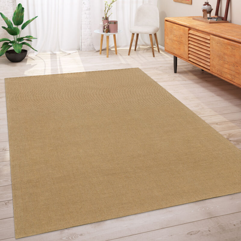 Paco Home - Tapis Naturel Jute Motif Naturel Boho Moucheté Marron Beige 120x170 cm