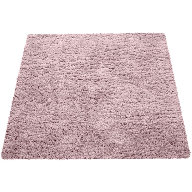 Tapis Poils Hauts Moelleux Moderne Shaggy Style Flokati Confortable Uni Rose 60x90 cm - Paco Home