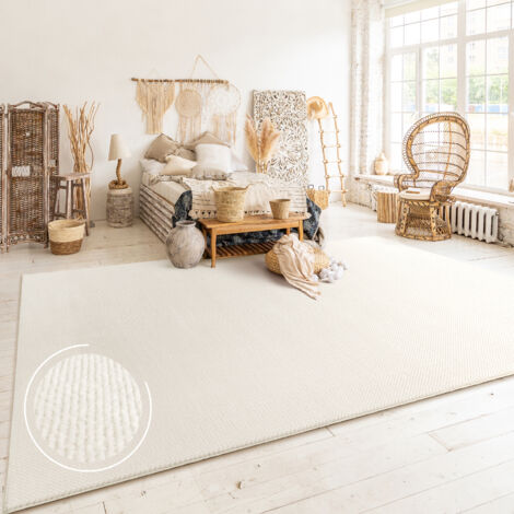 Paco Home – Tapis poils ras 80x150 cm – Motif boho scandinave – Épaisseur 12 mm – 100% polyester – Doux et facile à entretenir