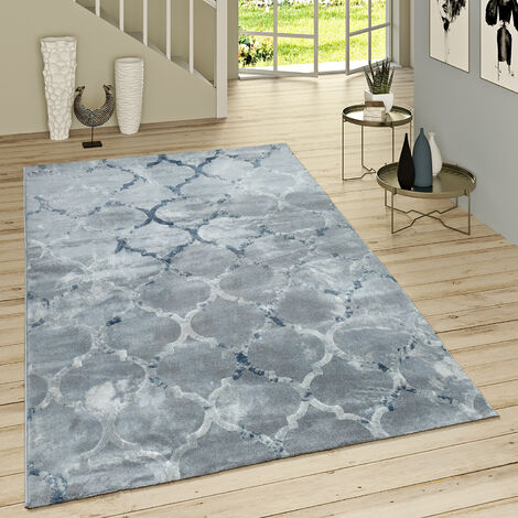 Tapis poil ras Maxim Crème/Gris 160x230 cm - Tapis poil court design  moderne pour salon