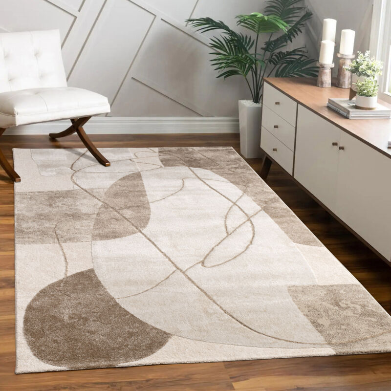 Paco Home Teppich "Tuana 217" rechteckig 15 mm Höhe Kurzflor, modernes 3D-Design, Wohnzimmer