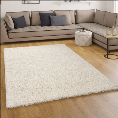 Paco-Home - Tapis De Salon Poils Longs Shaggy Motif Losanges Scandinave  Moderne Beige - Tapis - Rue du Commerce