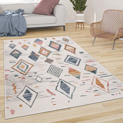 BANKKONTOR tappeto, pelo lungo, beige/fatto a mano, 170x240 cm