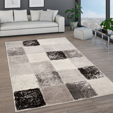 Paco Home Tappeto Salotto Pelo Corto Motivo Marocchino Cerchi E Bordature Moderno