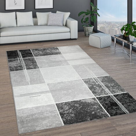 Paco Home Tappeto Salotto Soggiorno Pelo Corto Monocolore Morbido Lavabile  In Lavatrice 80x150 cm, Grigio