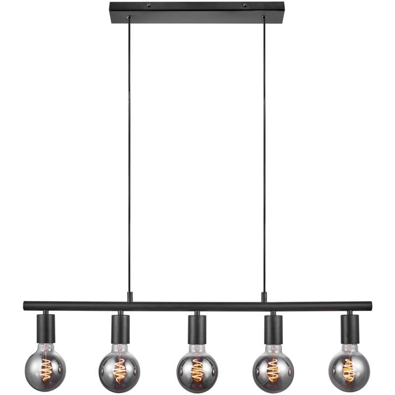 Suspension paco 5-Spot Métal Noir, H.11.5 - IP20 - E27 / Nordlux Intérieur