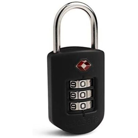 Pacsafe Serrure à combinaison Prosafe 1000 TSA Serrure à bagages, 8 cm, Noir 100
