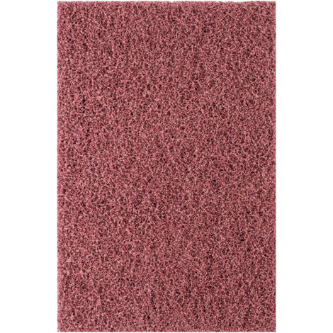 Pad à main POLINOX L224xl154 mm très grossier 80 brun rouge PFERD
