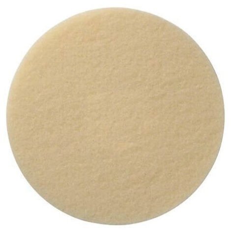 Pad blanc diamètre 152mm à usage unique pour appliquer. essuyer et uniformiser les teintes CIRANOVA lot de 5 pièces - BLANCHON