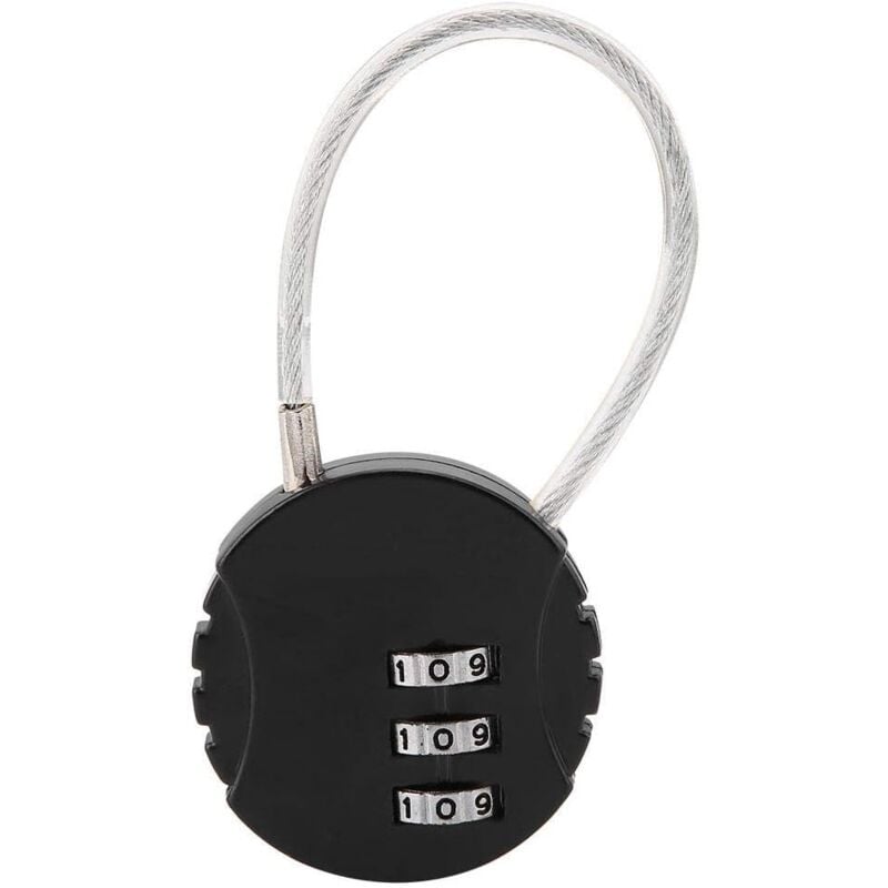 Image of Pad, Combinat Pad Travel Pad con cavo in acciaio 3 cifre Lugga Pad per tuta e zaini Rium