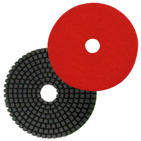 Pad de polissage diamanté à eau auto-agrippant D.125 mm x Gr. 100 - Granit, marbre, pierre naturelle - Diamwood