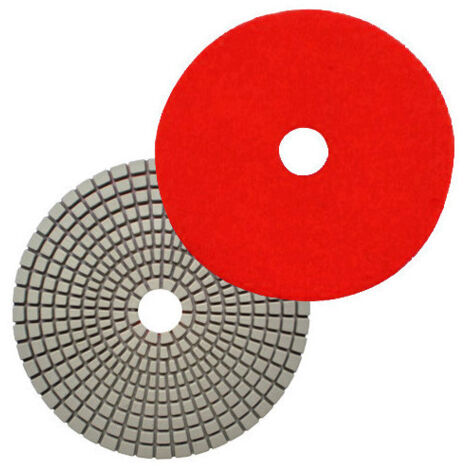 Pad de polissage diamanté à sec auto-agrippant D.125 mm x Gr. 100 - Béton - Diamwood