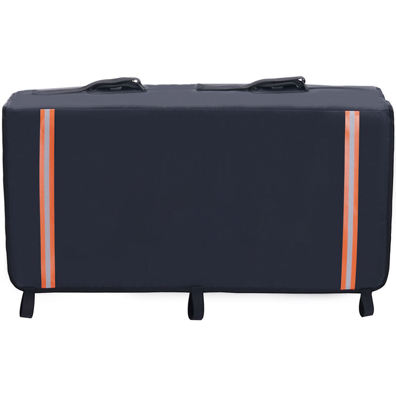 Mophorn - Pad de vélo pour hayon, pad de hayon de 840 mm pour camion transportant 2 vtt, pad de protection de hayon avec bandes réfléchissantes et