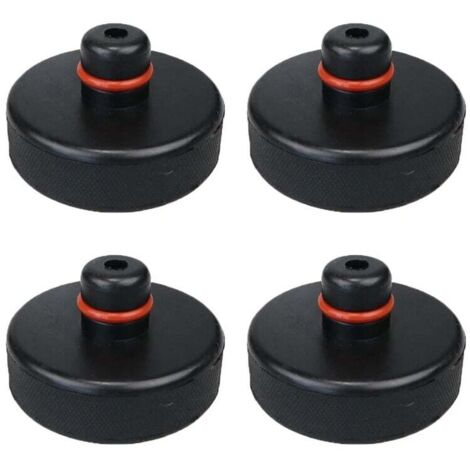 Pad pour Tesla, Pièces Tampon Compatibles Coussinets Tesla Model 3/S/X/Y, Compatible Cric Tampon de Levage avec Boîte(4Pcs), Cale Levage Accessoires pour Véhicules Coussinet Caoutchouc
