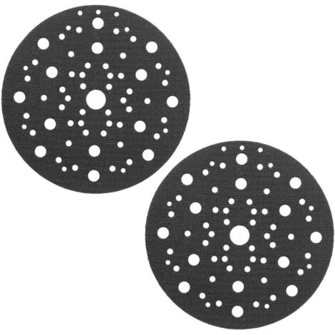 Pad Saver Lot de 2 protège-disques de ponçage, 150 mm, avec 70 trous, avec fermeture , compatibles avec Mirka 8295612111, pour plateau de ponçage Mirka 150 mm