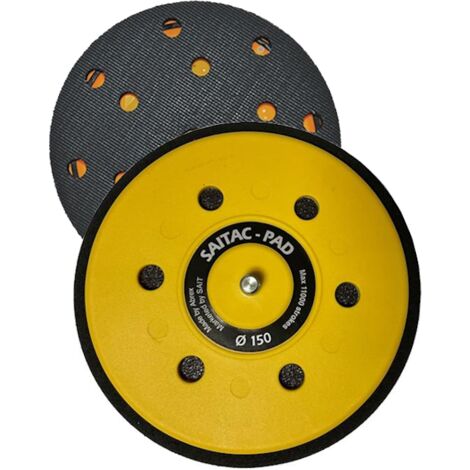 PAD-VEL Platorello per dischi autoaggrappanti in polimero 15 Fori 150 mm