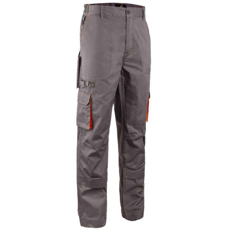 Pantalon Paddock ii coton polyester gris/orange T3XL Coverguard 5PAP1503XL