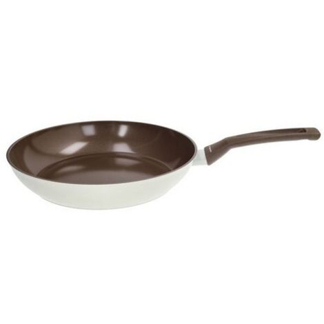 Padella 1 manico 28 cm Alluminio Beige-Marrone Linea Sintonia