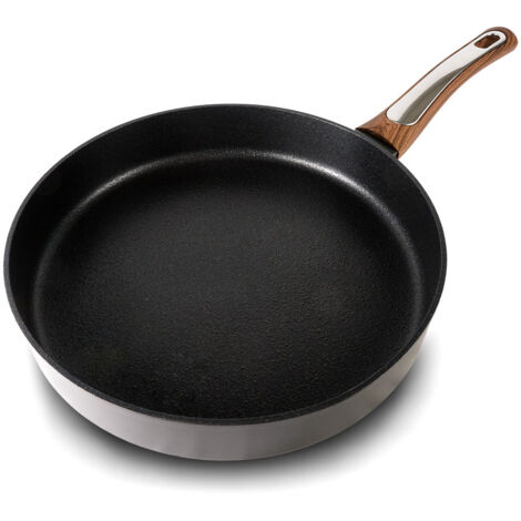 Padella Ø 20 cm Antiaderente Induzione Silex Elegance Wood Nero
