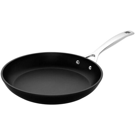 Padella Bassa in Alluminio Antiaderente Le Creuset da 24 cm, Compatibile con Tutte le Fonti di Calore, Inclusa Induzione, Colore Nero