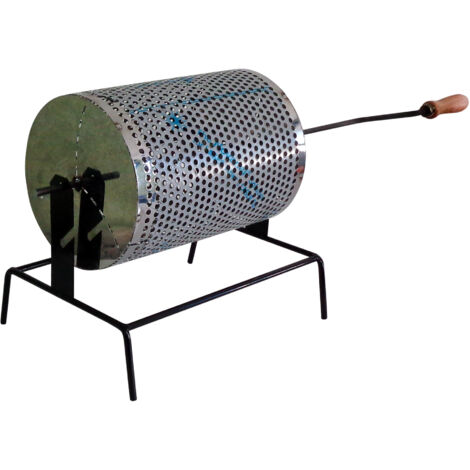 PADELLA CASTAGNE GIREVOLE inox 18/10 D25X35 cm