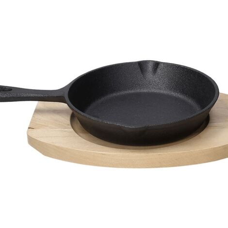 Padella e Sottopentola in ghisa nero linea Fusion