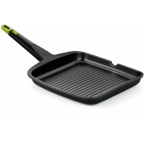 Padella griglia BRA FOODIE 28X28 Acciaio inossidabile Alluminio Ø 28 cm