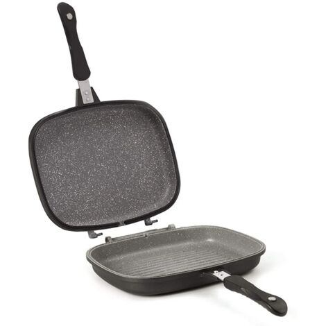 Padella Grill Doppia Petravera 32x24 cm AETERNUM