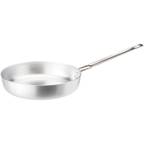 Padella in alluminio - manico acciaio  - Ø28xh6,5  cm