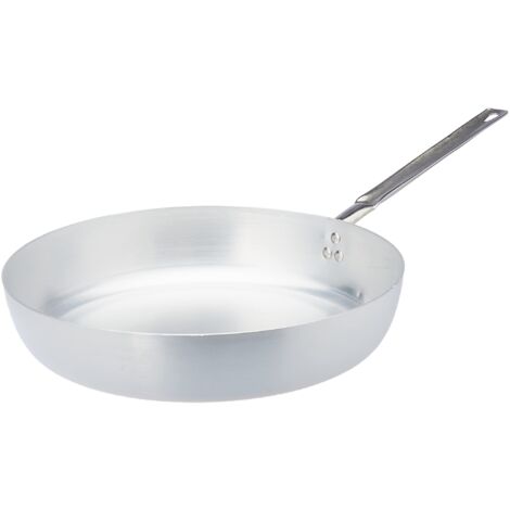 Padella in alluminio - manico acciaio  - Ø36xh7,5 cm