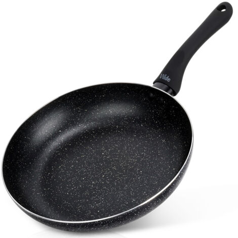 PADELLA IN GRANITO CON RIVESTIMENTO ANTIADERENTE IN PIETRA PER PIANO COTTURA A INDUZIONE A GAS, 26 CM