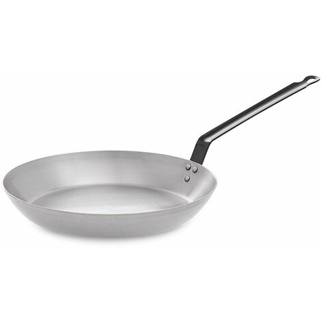 Padella lionese piatta con manico uso professionale ø28cm vaello